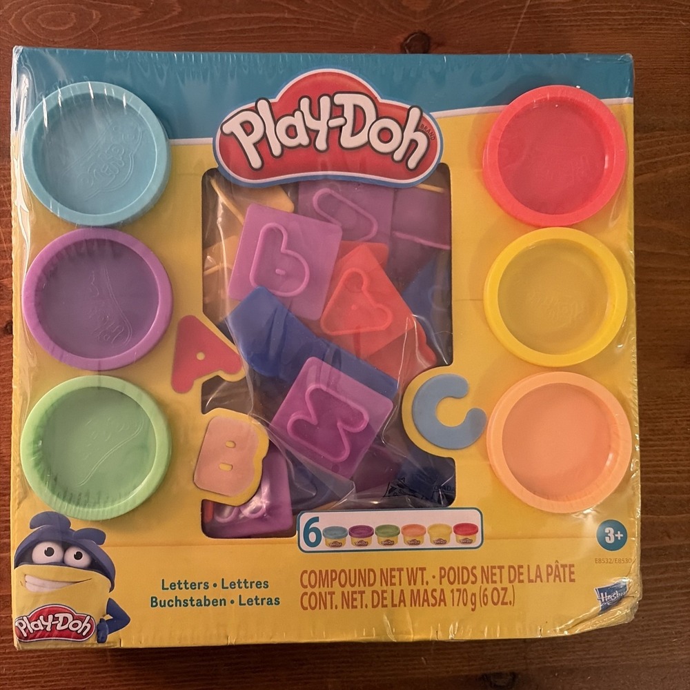 Play-Doh Fundamentals Letters Tool Set With 6 Tubs Of Play-Doh